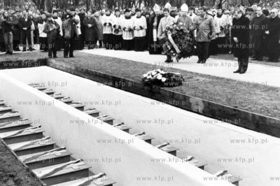 Uroczystosci zwiazane z pogrzebem 38 pracownikow Poczty...