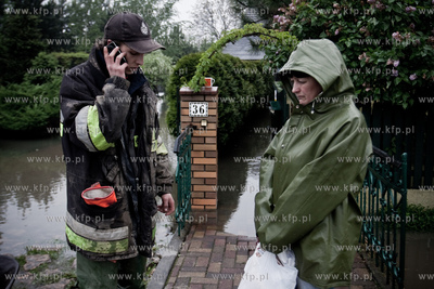 Babice. Skutki powodzi w powiecie oswiecimskim i bielskim....