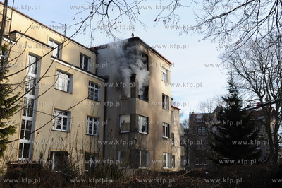 Sopot. Pozar mieszkania na ulicy Jana Sobieskiego 67....