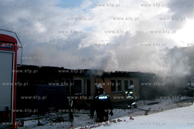 W baraku socjalnym przy ul. Iwaszkiewicza w Wejherowie...