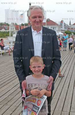 Briefing prasowy ministra Jaroslawa Gowina na sopockim...