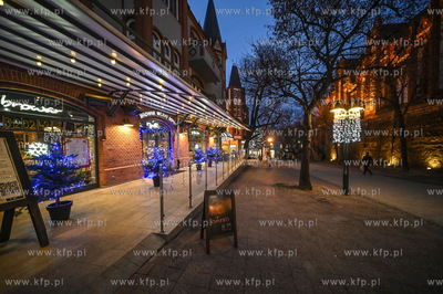Sopot. Swiateczne iluminacje w Sopocie. 14.12.2020...
