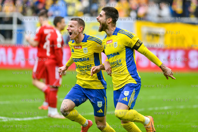 Betclic 1 liga. Arka Gdynia -  Miedź Legnica n/z 30.03.2025...