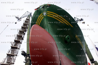 Stocznia Gdansk. S.A. Wodowanie statku WESTERDIEK,...