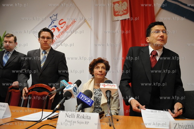 Posel Nelly Rokita w biurze poselskim Zbigniewa Kozaka...