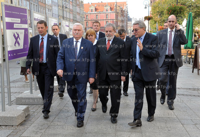 Gdansk, Dwor Artusa. Byly Prezydent Brazylii, Luiz...