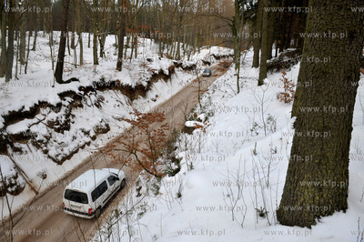 Lesna droga pomiedzy Sulminem na Kaszubach, a Otominem....