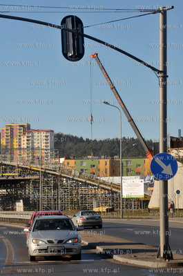 Budowa wiaduktu Pomorskiej Kolei Metropolitalnej nad...