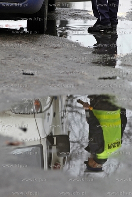 Kontrola policjantow ruchu drogowego stanu trzezwosci...