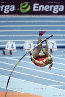 Trening skoczkini o tyczce Anny Rogowskiej, przed rozpoczynajcymi...