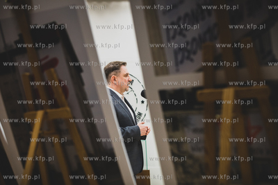 Gdańsk. Konferencja prasowa przewodniczącego NSZZ...