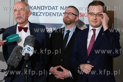 Gdańsk. Konwencja wyborcza Grzegorza Brauna, 
kandydata...
