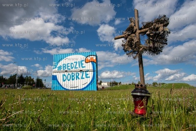 Gdańsk. Będzie dobrze! Tymczasowe radosne witacze...