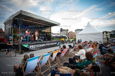 Gdańsk, Ołowianka. Jazz na Wyspie 2023. Nz. Koncert...