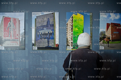 Gdansk. Centrum handlowe ETC. Wernisaz wystawy muralu...