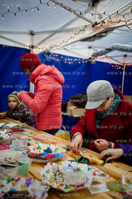 Sopot. Plac Przyjaciol Sopotu. Jarmark Bozonarodzeniowy.
Nz...