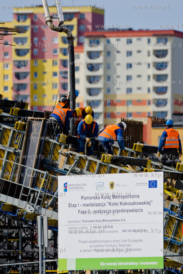 Gdansk. Budowa Pomorskiej Kolei Metropolitalnejj. 24...