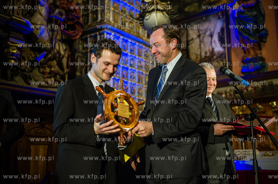 Gdansk. Dwor Artusa. Gala wreczenia nagrod dla zeglarzy...