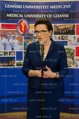 Gdanski Uniwersytet Medyczny. Konferencja prasowa Premier...
