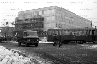 Budowa biurowca PZU ( pozniej Banku Gdanskiego) na...