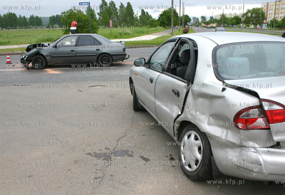 Wypadek drogowy na skrzyzowaniu ul. Pomorskiej i Gdanskiej...