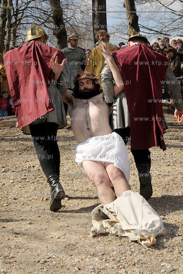 W scenerii Kaszubskiej Golgoty zostala odegrana Inscenizacja...