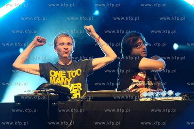 Gdansk. Plac Zebran Ludowych. Festiwal MTV Gdansk Dzwiga...