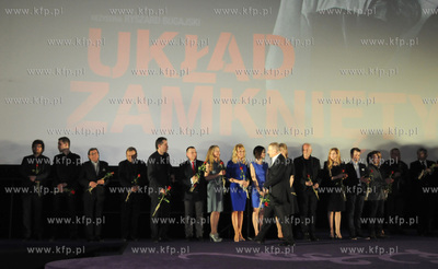 Warszawa, Zlote Tarasy. Premiera filmu Uklad Zamkniety...