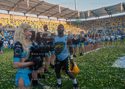 Gdynia. Stadion Miejski. Futbolisci Seahawks znow mistrzami...