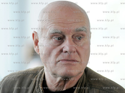 Andrzej Kotkowski na planie zdjeciowym filmu "Uklad...