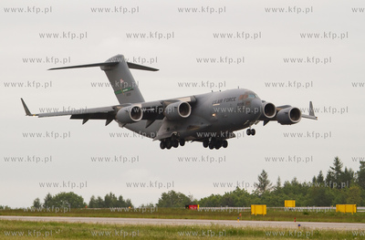 Na gdanskim lotnisku wyladowal Boeing C17 Globemaster...
