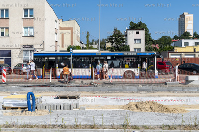 Gdynia Obłuże, rozbudowa ulicy adm. J. Unruga.29.08.2024...