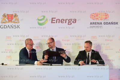 Uroczyste podpisanie umowy sponsorskiej oraz nadania...