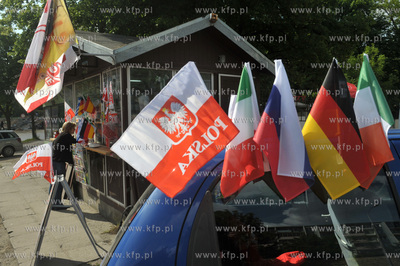 Kiosk Ruchu prawdziwego kibica znajduje się w Gdańsku...