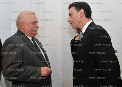 Urodziny Lecha Walesy w Palacu Opatow w Gdansku Oliwie....