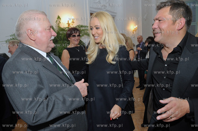 Urodziny Lecha Walesy w Palacu Opatow w Gdansku Oliwie....