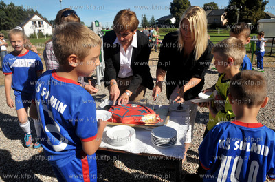 Otwarcie silowni zewnetrznej we wsi Sulmin na Kaszubach....