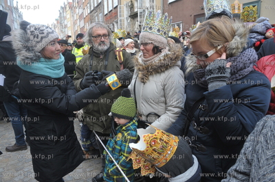 Orszak Trzech Kroli przeszedl ulicami Gdanska. 06.01.2015...