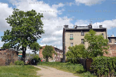 Gdansk Orunia. Dom na ul. Serbskiej widziany od strony...