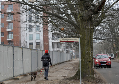 Gdansk Wrzeszcz. Budowa przez firme Hossa osiedla Garnizon....