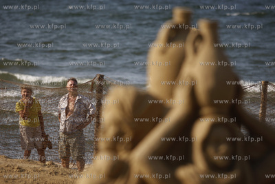 Gdansk Jelitkowo. Gdanski Festiwal Rzezby z Piasku....