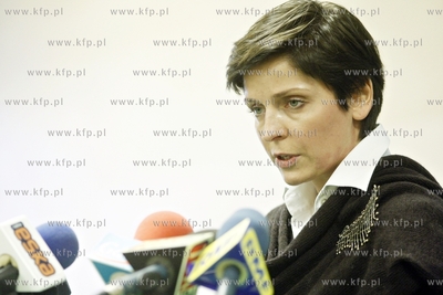 Wizyta minister sportu Joanny Muchy w Gdansku. Nz konferencja...