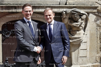 Gdansk. Wizyta premiera Finlandii Jyrki Katainenena....