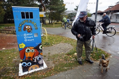 Przy molo w Gdansku Brzeznie ustawiono rekuperator....