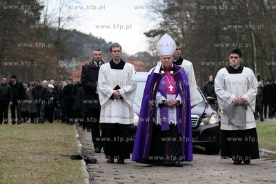 Cmentarz Srebrzysko w Gdansku. Pogrzeb Brunona Synaka....