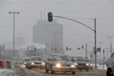 Zima. Aleja Zwyciestwa. 17.01.2014 fot. Krzysztof Mystkowski...