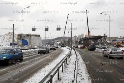 Budowa wiaduktu Pomorskiej Kolei Metropolitalnej nad...
