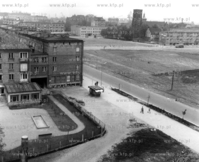 Ulica Rajska w Gdansku, widok z Wielkiego Mlyna. Po...