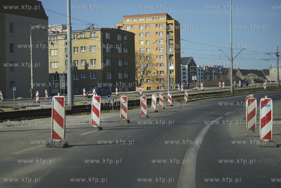 Gdańsk. Remont Podwala Przedmiejskiego na wysokości...