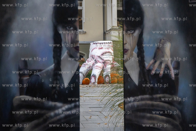 Gdańsk Wrzeszcz, ul. Jaśkowa Dolina. Nz. Halloweenowe...